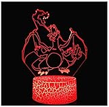 LIUSM 3D Optical Illusion Night Lights, 3D Night Lamp Touch Switch Decor Lamp LED Table Desk Lamp (3D Lamp-003)