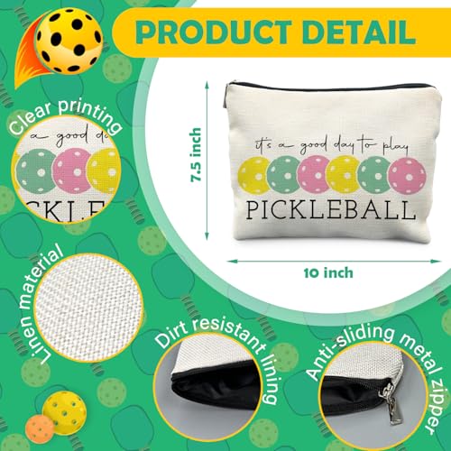 Pickleball Gifts for Women, Pickleball Makeup Bag Cosmetic Pouch, Pickleball Accessories Women2