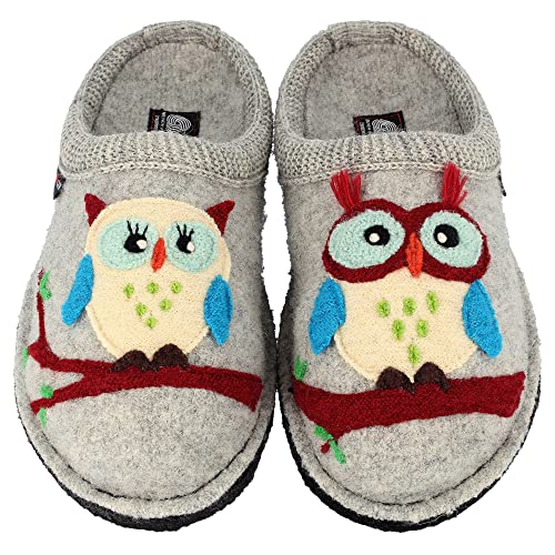 Image of HAFLINGER AR Olivia motif Wool Slipper Mule