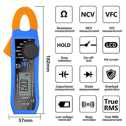 Testeur électrique intelligent OWON CM2100B 600V de haute précision