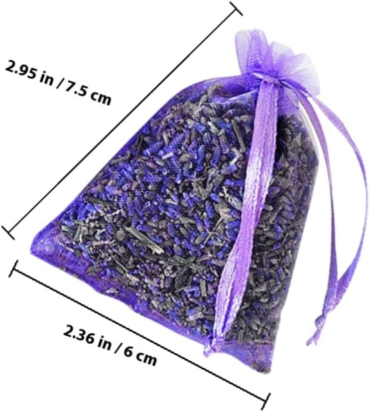 Lavender Sachet Bags 10pcs Dried Flower Sachets Hanging Closet Wardrobe Car Freshener Deodorizer Home Fragrance