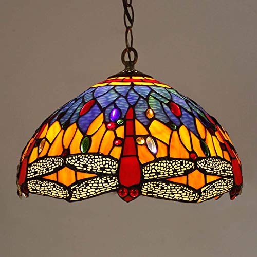 Luminaires de plafond en vitraux pour une décoration de ferme rétro raffinée