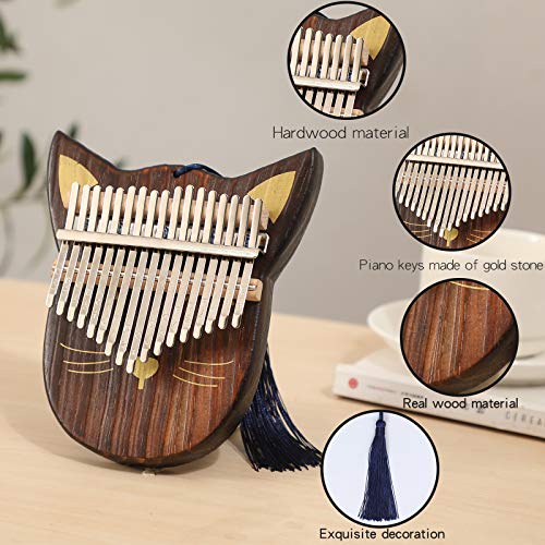 Kalimba Thumb Piano 17 Key Finger Piano Musical Instrument Gift + Shoulder Bag #TOP6