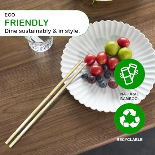 1000 Pairs Disposable Bamboo Chopsticks Bulk, 19 cm Individually Wrapped Clear Sleeves Chopstick, Wooden Chinese Chop Sticks for Noodles, Sushi, Asian Food - Image 6