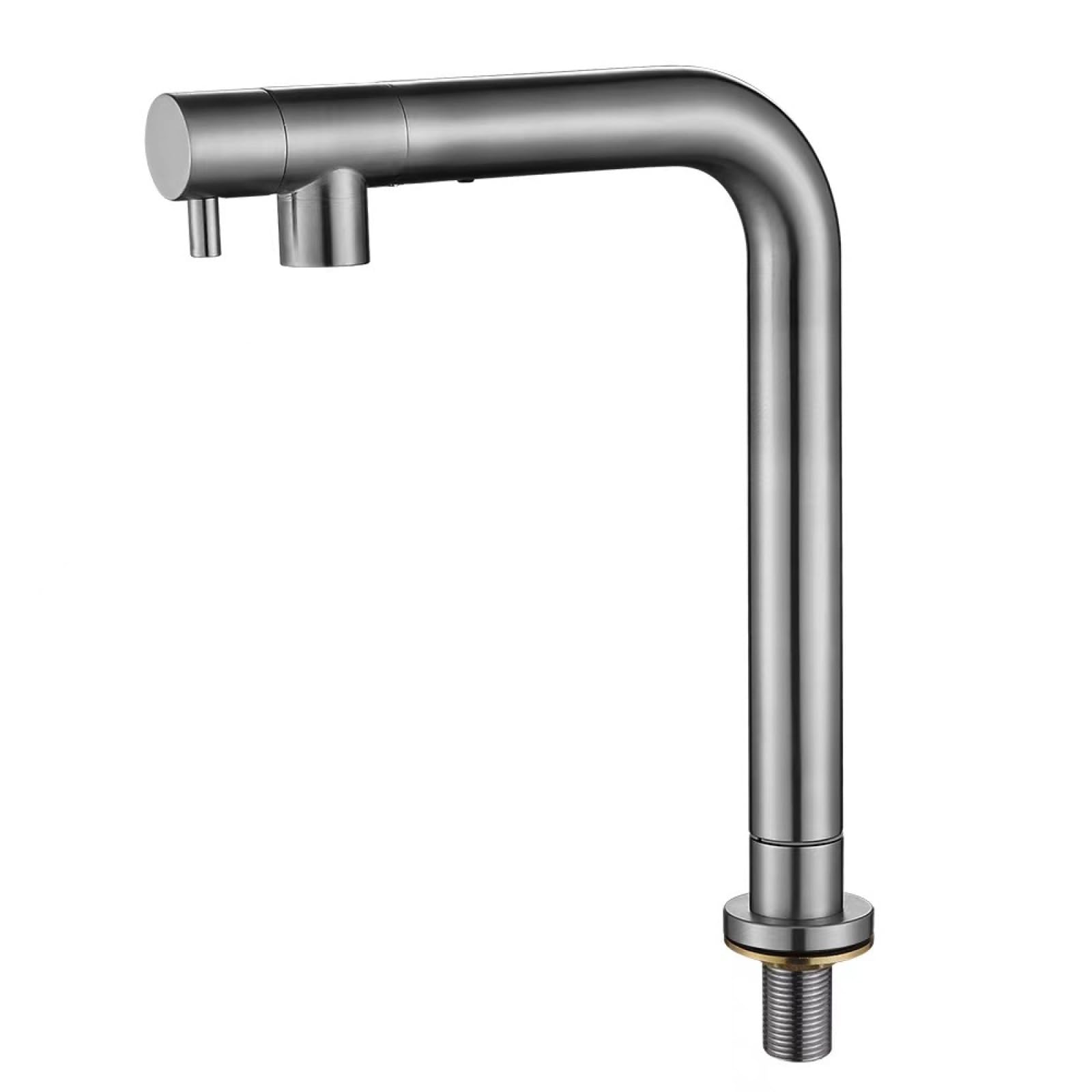 Robinet de cuisine acier rétractable évier sous comptoir eau froide télescopique