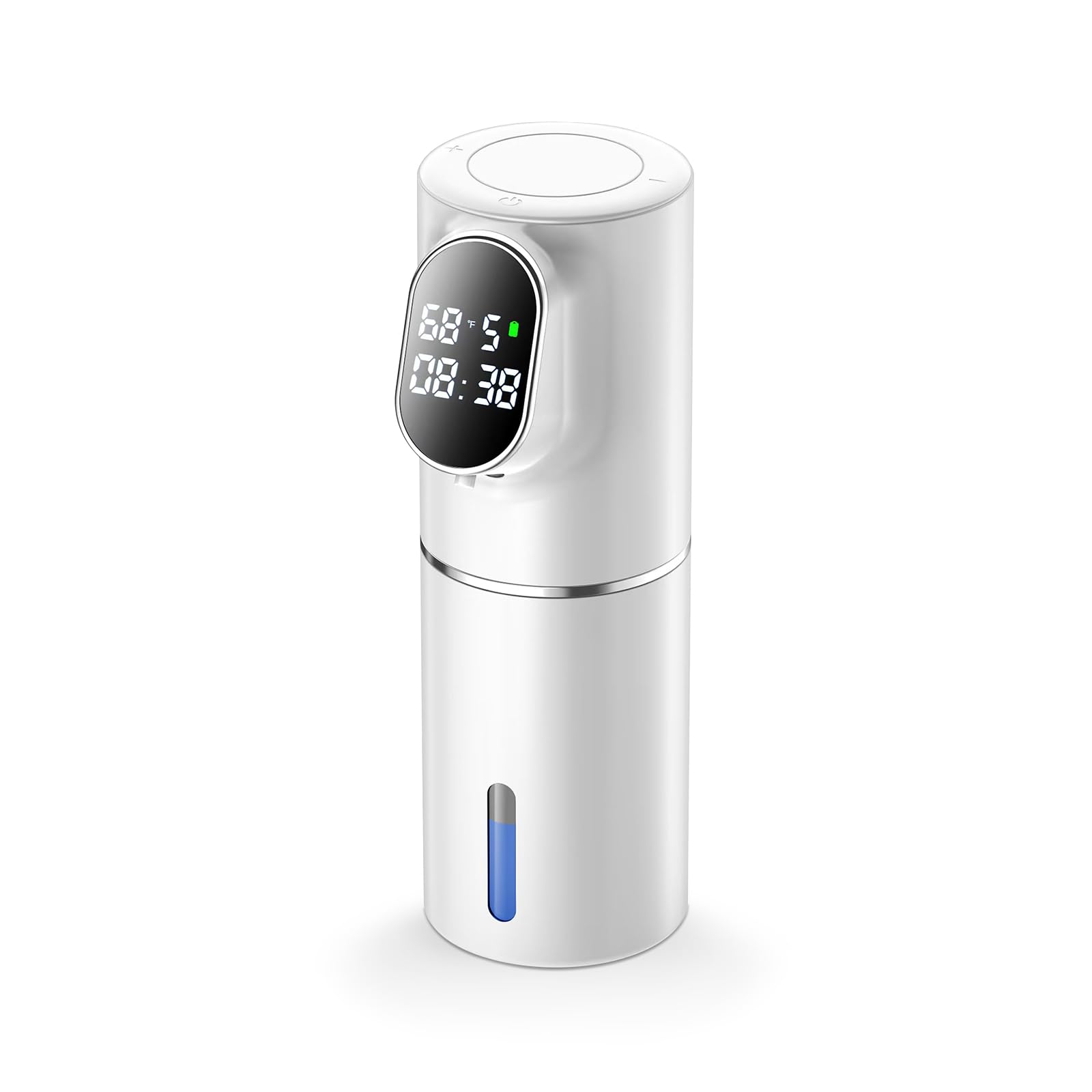 BigKing Dispenser di sapone automatico bianco elettrico senza contatto sensore a infrarossi 5 livelli di schiuma USB Type-C 3000mAh batteria IPX6 impermeabile design moderno cucina bagno idea regalo