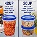 Ziploc Brand Twist n Loc Food Storage Containers, Leak Resistant Design, Small Round, 9 count