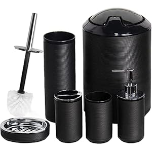 CERBIOR Bathroom Accessories Set 6 Piece Bath Ense...
