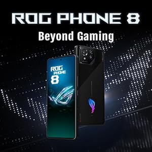 ASUS ROG Phone 8, EU Official, Phantom Black, 12GB RAM 256GB Memoria, Snapdragon 8 Gen 3, 6.78″ AMOLED 165Hz, Cámara de 50MP con Gimbal