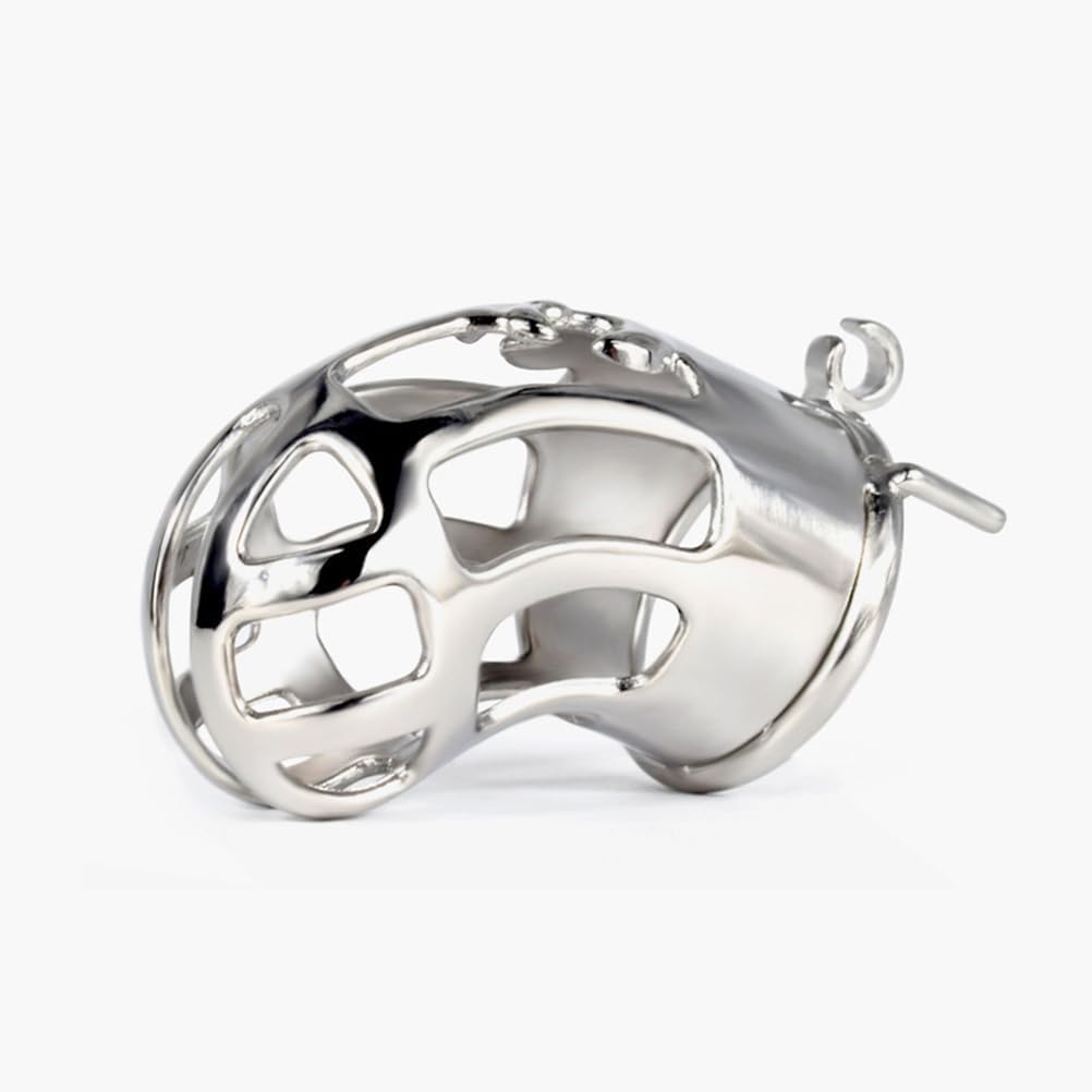 45mm/1.77inch,Male Stainless Steel Cock Cage Chastity Device, Penis Ring Sex Toys, Penis Lock, Cock Ring, Chastity Belt