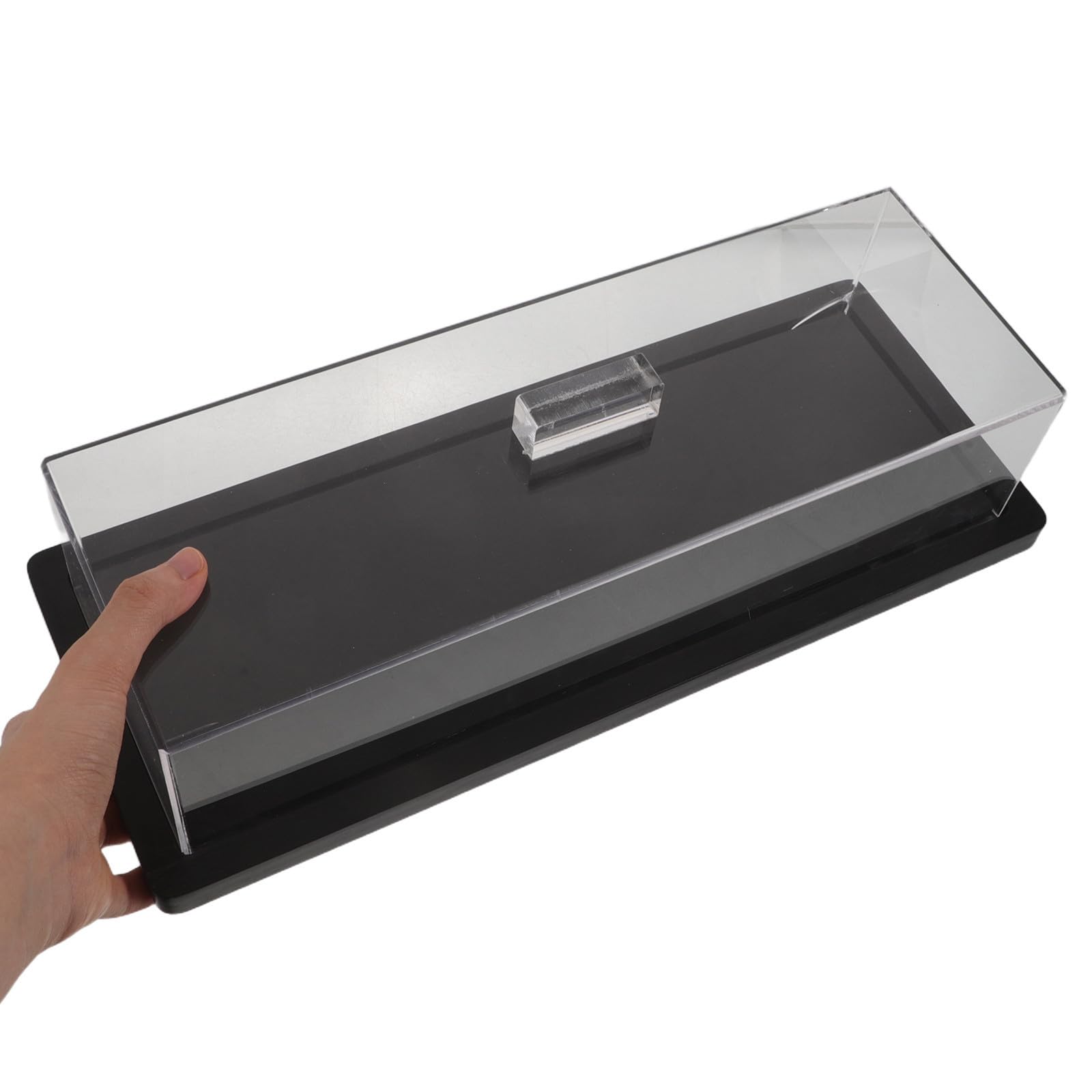 Operitacx Plateau de Service Rectangulaire avec Couvercle, Bois Foncé