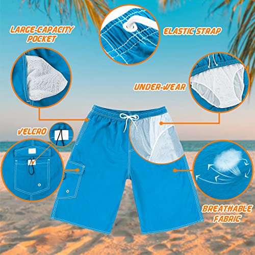 Image of Mens Swimming Trunks Swim Trunks Quick Dry Swim Shorts with Mesh Lining Funny Swimwear Bathing Suits