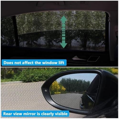 Tendine Parasole Auto Pezzi parasole per auto Per Kadjar 2015-2024, parasole per finestrini laterali anteriori e posteriori, zanzariera anti-UV accessori per auto Tenda parasole