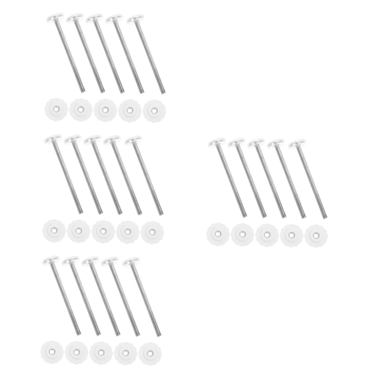 YARNOW 4 Ensembles Pièces De Balustrades De Porte Extra Large Porte Bébé Porte De Sécurité pour Bébé Assorti Accessoires Matériels Quincaillerie Alliage D'aluminium Blanche 5 Pièces * 4