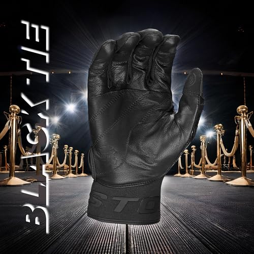 Easton | Adult Walk-Off Ethos Baseball Batting Gloves | Black | XL - image 3