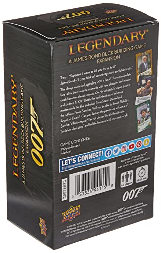 Upper Deck Legendary - James Bond Expansion Card Game, Multicolor, 6.5 cm x 9.8 cm x 16.3 cm - Image 2