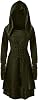 Renaissance Faire Costume Women Vintage Medieval Cloak Hooded Dress Ren Faire Dress Viking Dress Halloween Costumes