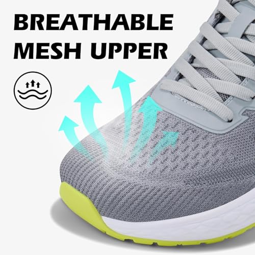 Image of Mens Wide Toe Box Walking Shoes Running Athletic Sneakers-Breathable Lightweight Non-Slip