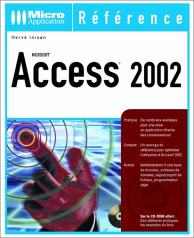 Télécharger Access 2002 (avec CD-Rom) Livre PDF Gratuit