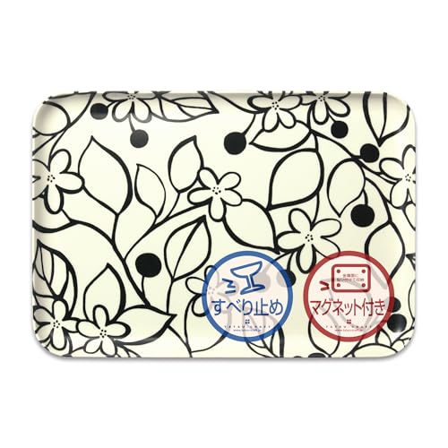 TATSU-CRAFT(タツクラフト) マグネットトレー M 33cm グローヴ 滑り止め マグネット トレー 北欧 収納 キッチン プラスチック 長方形 おしゃれ お盆 カフェ 滑らない 洗える 子供 ランチョンマット ノンスリップトレー