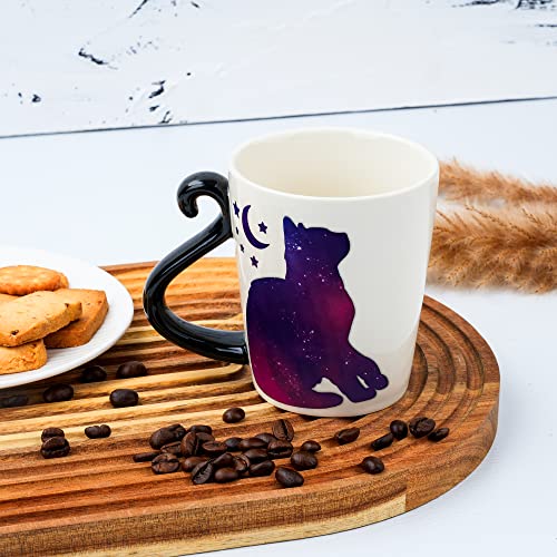 Tazón para café color cambiante con diseño de gato 12oz miniatura 3