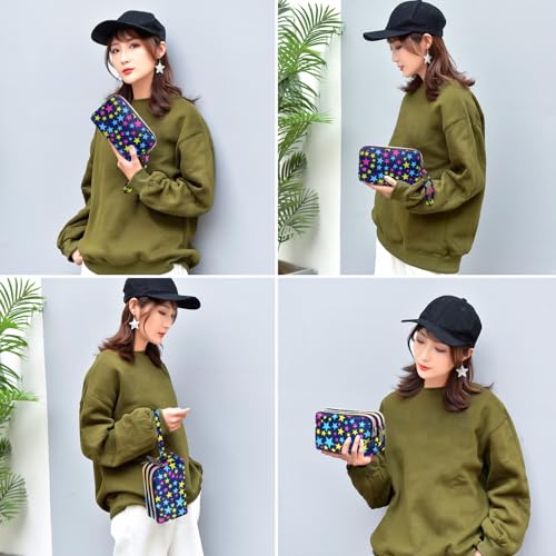 Image of BIAOTIE Large Capacity Wristlet Wallet - Women Printed Nylon Waterproof Handbag Clutch Purse