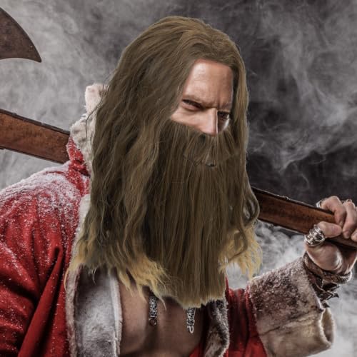 Peluca de hombre dorada cómoda cosplay Halloween TEHAUX 5