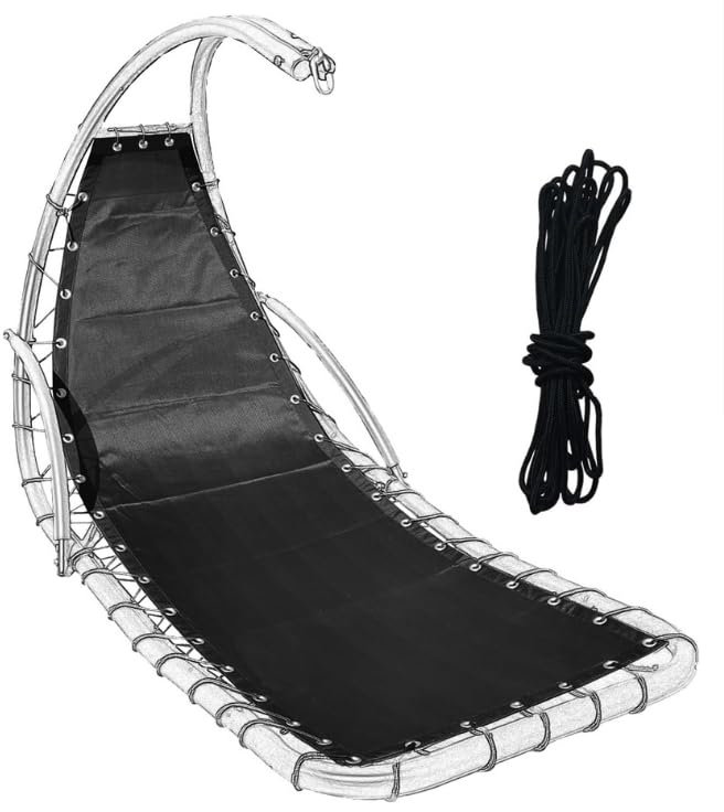 Générique Tissu de Rechange pour balancelle Suspendue conçu pour Une Installation Facile et Un Confort Tissu,résistant aux intempéries, pour hamac de Jardin et terrasse(64 x 197 x 23 cm)