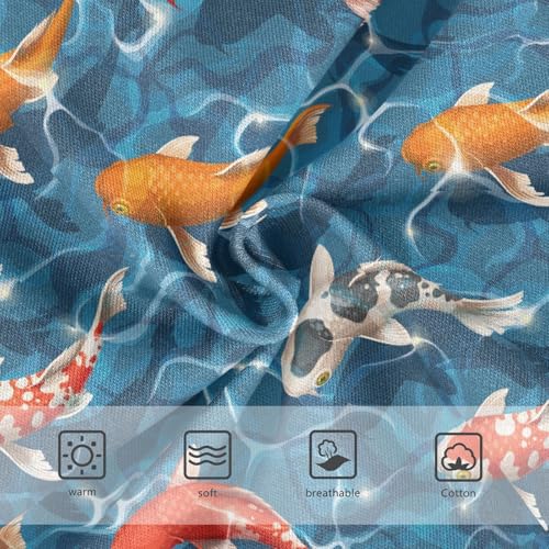 Little Girls' Soft Cotton Underwear Kids Breathable Comfort Koi Carps Panties Briefs Toddler3