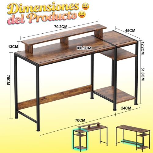 Reviews de Escritorio Pequeño del mes. 26 Escritorio Pequeño marca FURRIFIC (2)