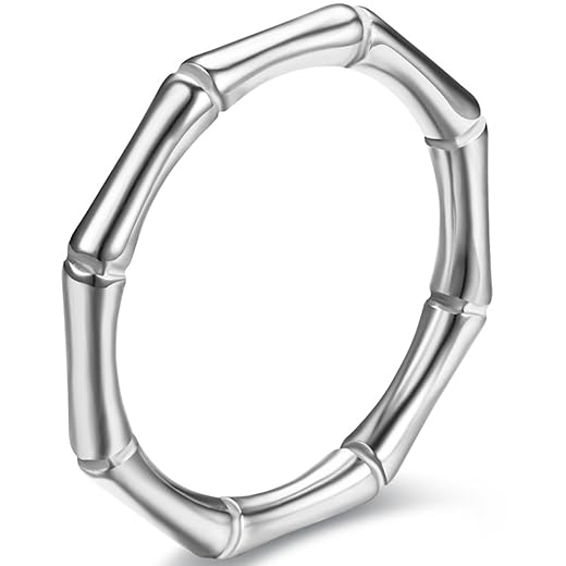 Classic Stainless Steel Bamboo Style Band