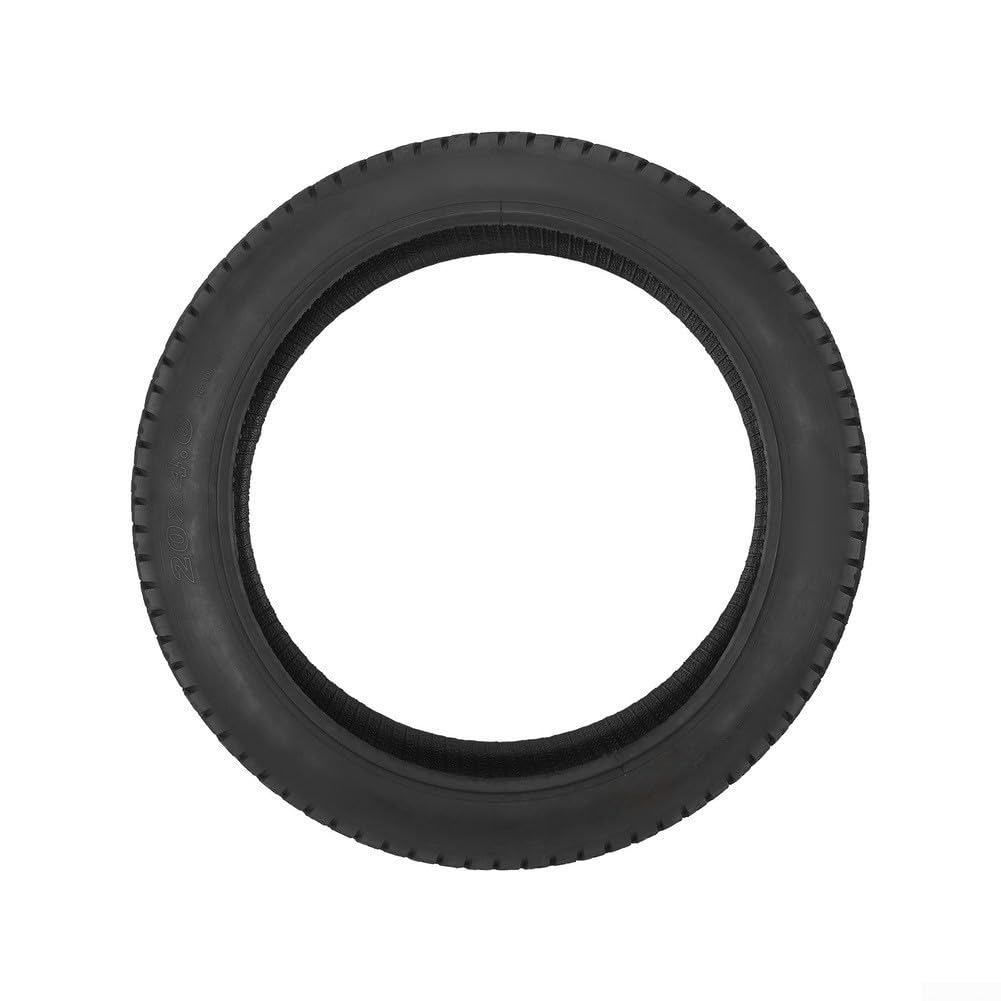 Neumático grueso sólido de 20 x 4.0 para vehículo eléctrico de bicicleta 98-406 y para ATV Off Road Rueda de goma a prueba de pinchazos con patrón de banda de rodadura de agarre mejorado para una