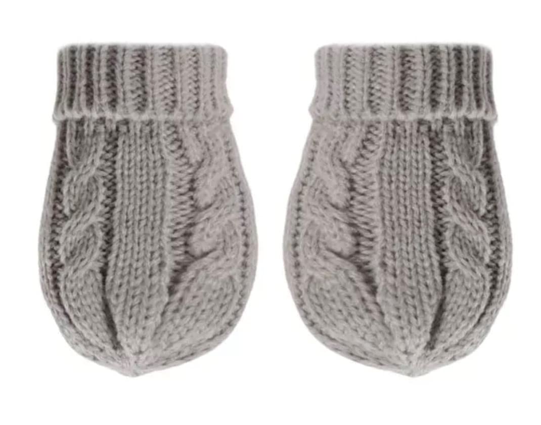 Baby Infant Knitted Cable Mitts Mittens Boy Girl Nb-12 Months