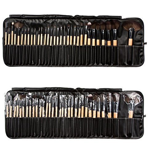 AiSi Luxury 32 PCS Professional Makeup Brushes Tools Sets / Kits Natural Cosmetic Animal Hair Brushes with Pouch and Bag ­