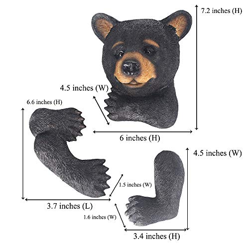 Marytumm Tree Decor Outdoor Scuplture Baby Bear Up A Tree Garden Peeker Tree Hugger Outdoor Tree Sculpture - Gifts And Garden Décor Tree Hugger Faces For Trees Bear Cub Resin Sculpture #TOP4