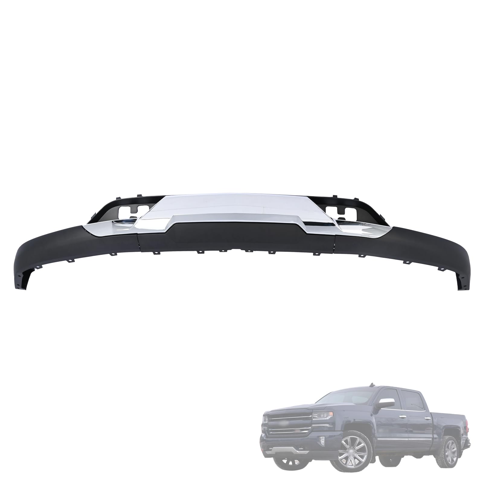 Amazon.com: Magimaker Front Bumper Valance with Chrome Skid Plate