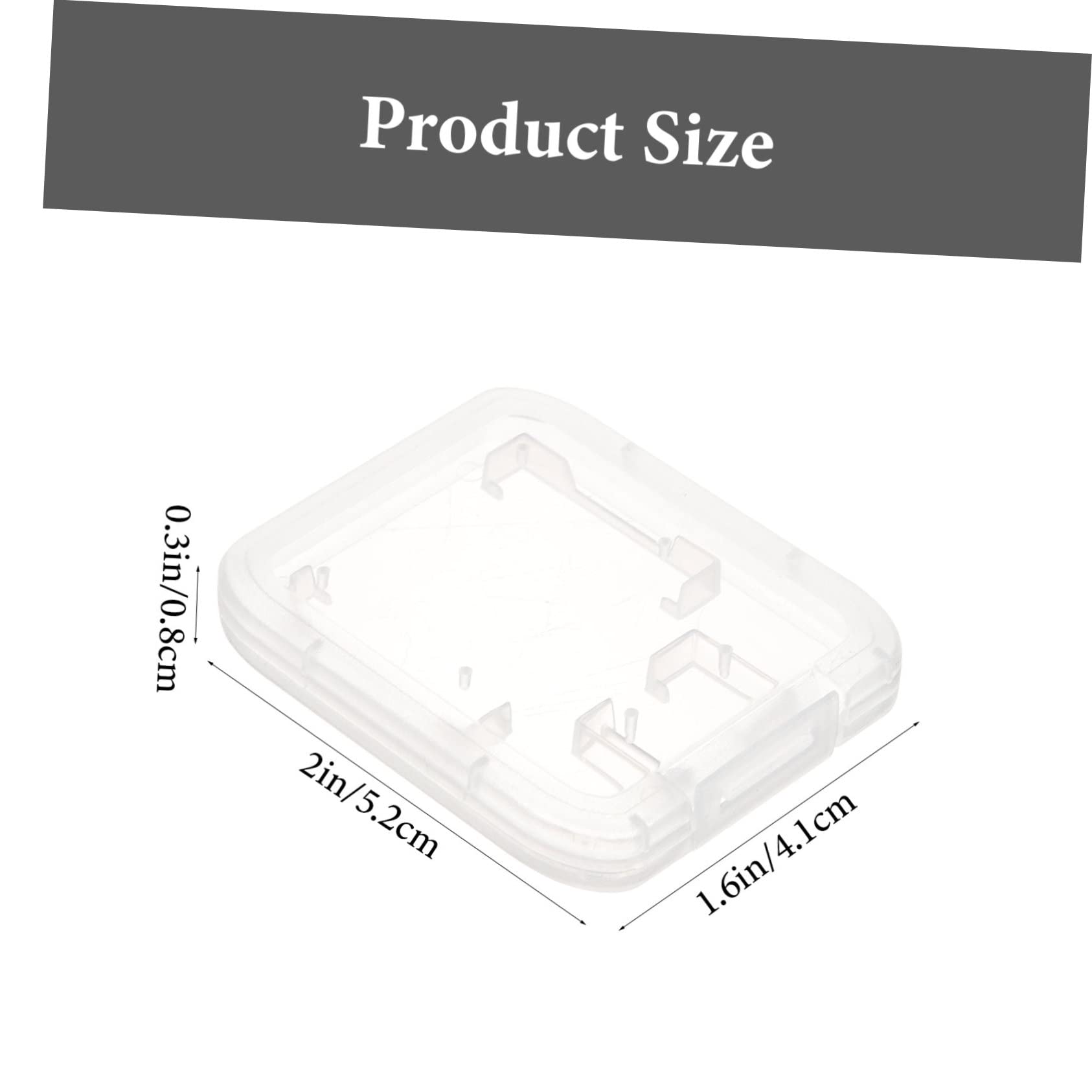 QUMIIRITY 24pcs Memory Card Storage Cases Portable Organizer for and Cards Transparent Design Easy to Carry for Travel and Everyday Use