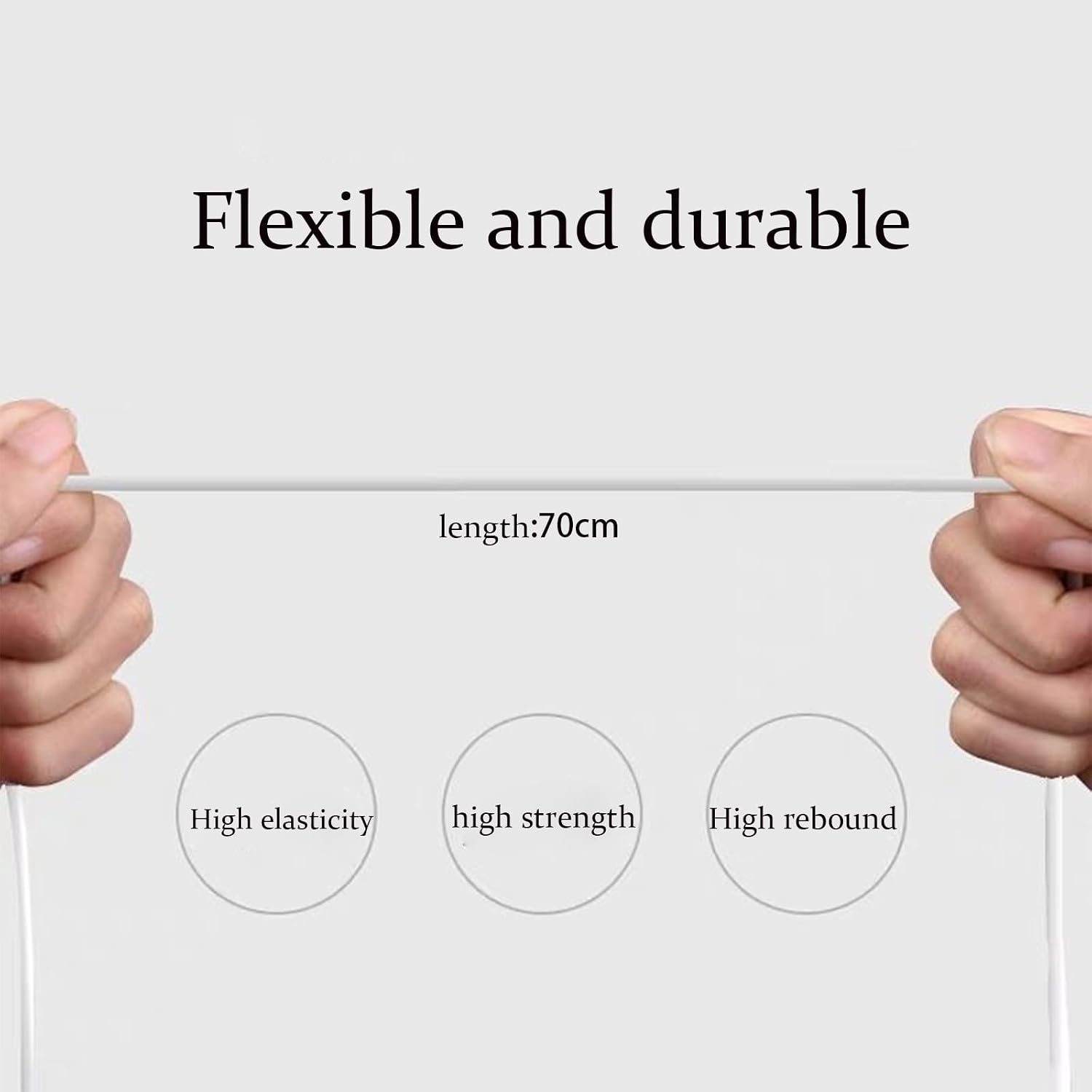 Rookii 2 Pack Ultra Strong Magnetic AirPods Strap Anti-Lost Neck Rope Cord,2Pairs Ear Hooks for Earphones,Soft Silicone Sports Lanyard, Neck Rope Cord, Wireless Headphones Anti-Lost (white) image 3