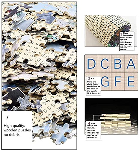 HHHU 1000-Teilige Puzzles Für Kinder, Tier-Blauwal-Puzzle, Intellektuelles Pädagogisches Spielzeug-Puzzle, Spielgrafik… – Bild 6