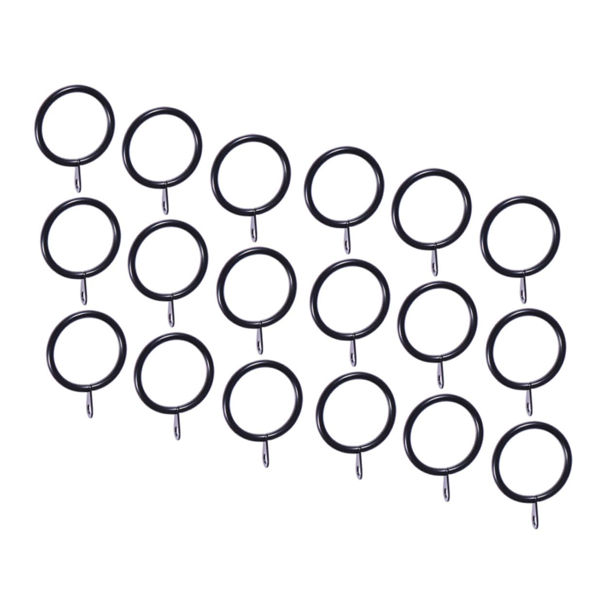 GRIRIW 20 Sets Eyelet Curtain Rings Drapery and Shower Curtain Rings for Home Smooth Finish No Burrs