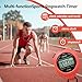 PULIVIA Sports Stopwatch Timer Single Lap Split Digital Stop Watch for Sports Kids Coaches Swimming Running, Red