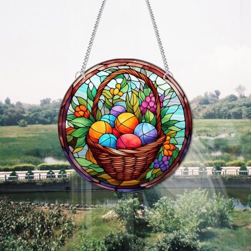 Adorno colgante de Pascua con gancho de succión potente y visibilidad doble cara 5