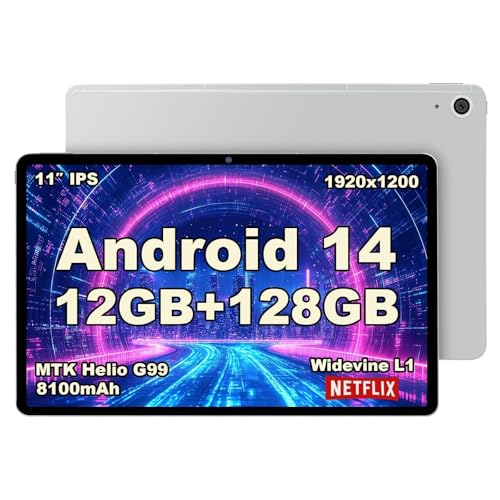 BekoQurd M11 タブレット 11インチ Android 14 | MediaTek Helio G99 | 12GB RAM + 128GB ROM (2TB拡張可能) | 8100mAhバッテリー | 90Hz IPSディスプレイ | 20W急速充電 | 4スピーカー | Widevine L1認証 | GMS対応 | メタルボディ