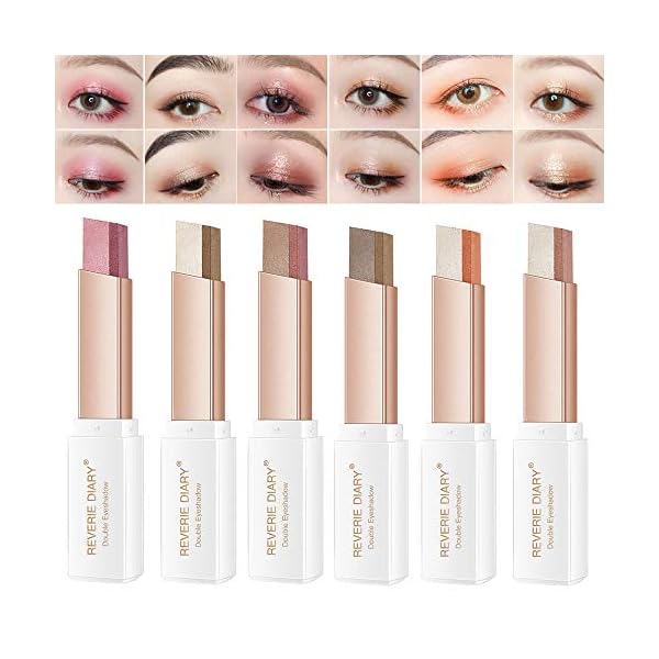 WENSUNNIE-12-Colors-Eyeshadow-Stick2nd-Gen-Upgraded-Rotation-Double-Colors-Eye-Shadow-Stick-Glitter-Shimmer-Gradient-Makeup-Waterproof-Stick-6Pack WENSUNNIE 12 Colors Eyeshadow Stick(2nd Gen Upgraded Rotation) - Double Colors Eye Shadow Stick Glitter Shimmer Gradient Makeup Waterproof Stick (6Pack)