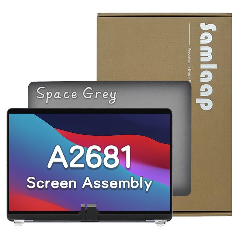 Image of A2681 Screen Replacement for MacBook Air M2 A2681 2022 13.6 inch EMC 4074 Full LED LCD Screen Display Assembly MLXW3 MLXX3 MLXY3 MLY03 MLY13 MLY23 MLY33 MLY43 (A2681 Gray)