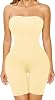 Strapless Bodysuit for Women Tummy Control Shapewear Butt Lifter Body Shaper with Removable Straps Full Body Shapewear
