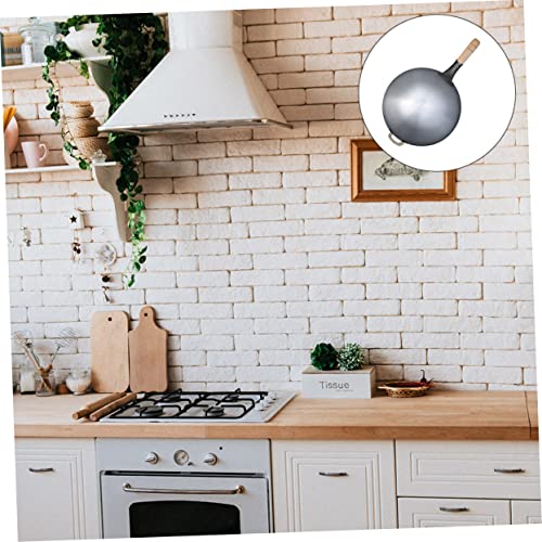 Wok de cocina KICHOUSE 1 unidad con mango gris miniatura 6