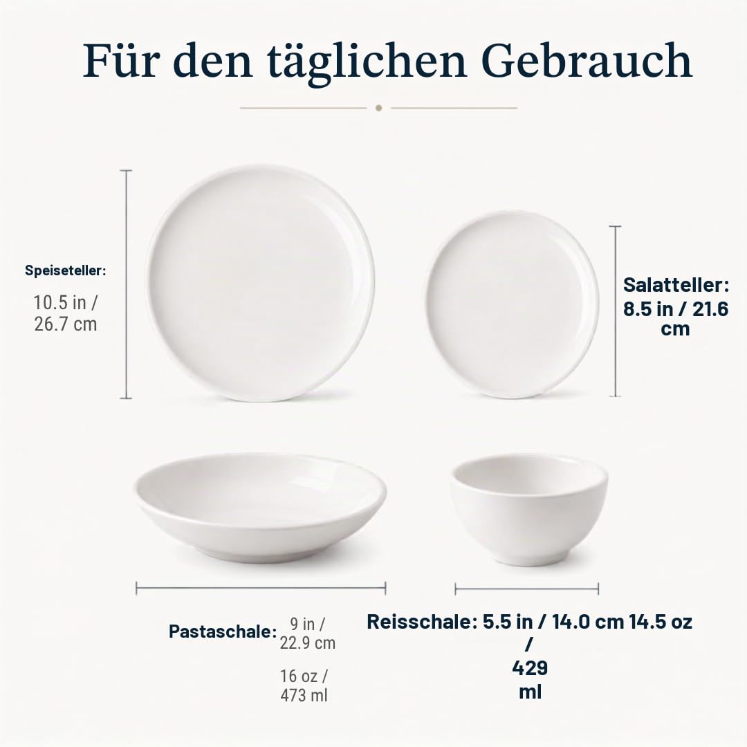 Villeroy & Boch Artesano Original 16-teiliges Set, Weiß, Größe L