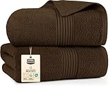 Utopia Towels Premium Jumbo Bath Sheet 1 Pack, 100% Cotton, Highly Absorbent and Quick Dry Extra Large Bath Towel, Super Soft Towel, 35 by 70 Inches, Dark Brown