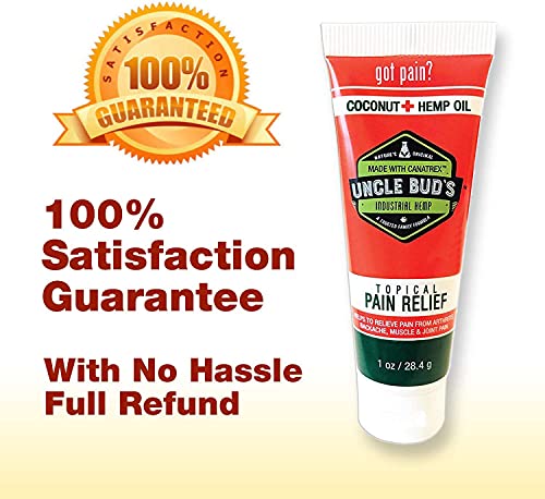 Hemp Cream 2 Pack Uncle Bud's Topical Pain Reliever Hemp Oil for Pain Reduction, Stress Support, Achy Muscle Relief… - Image 7